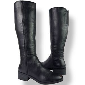 Frye & Co. Lillian Tall Knee High Pull On Black Riding Boots Women’s 7.5 M